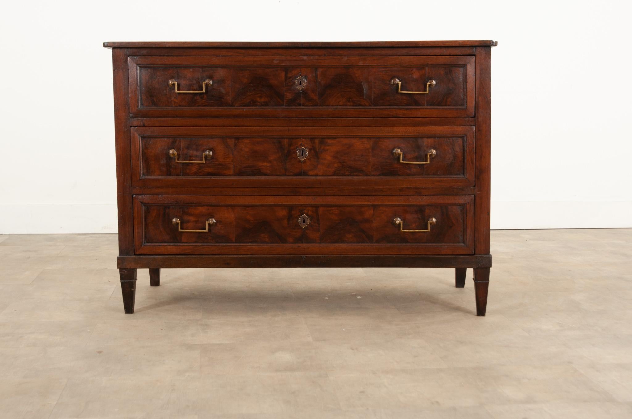 Directoire French 19th Century Walnut Commode