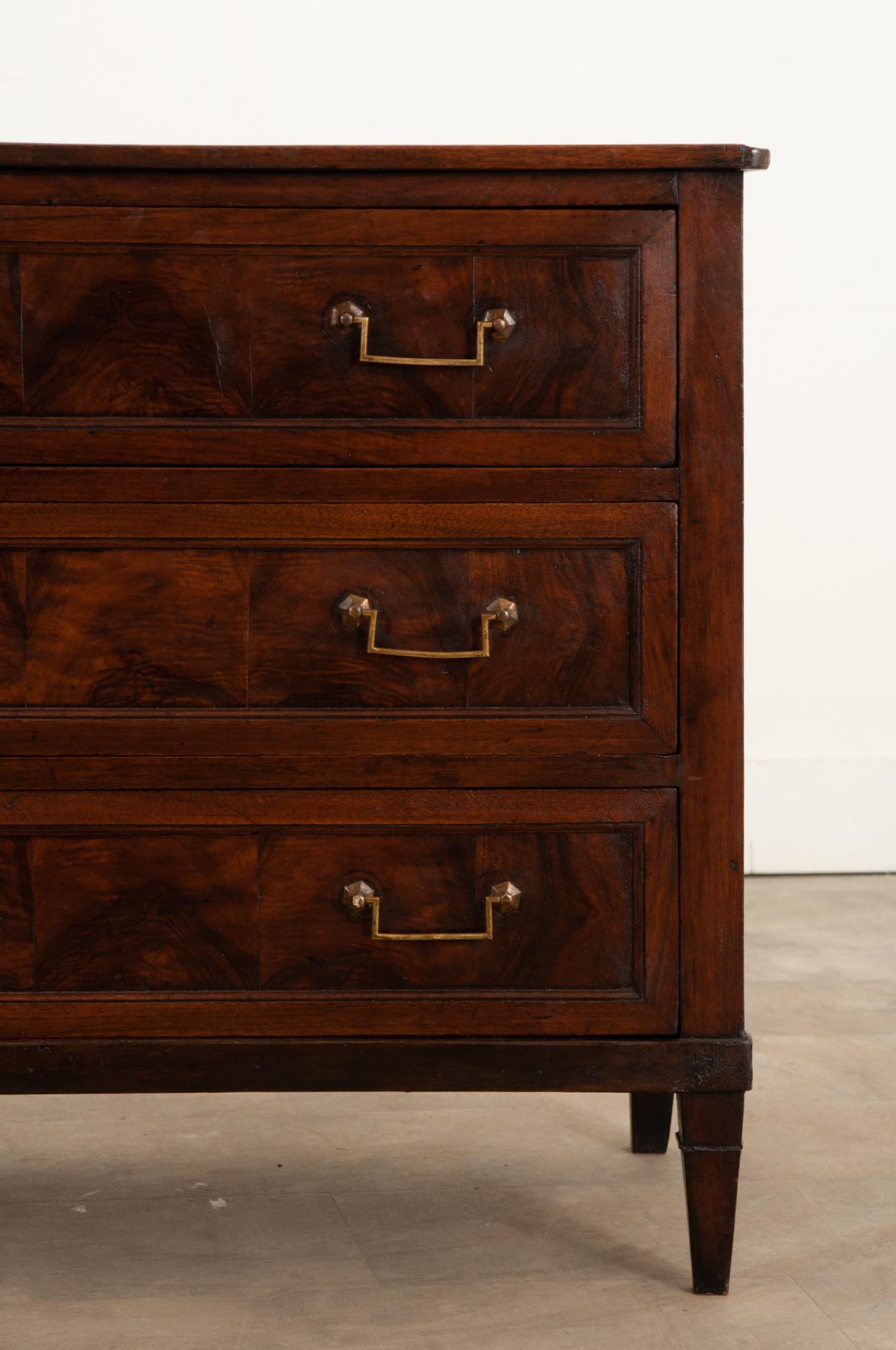 Hand-Carved French 19th Century Walnut Commode