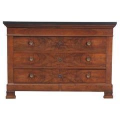 Antique French 19th Century Walnut Commode