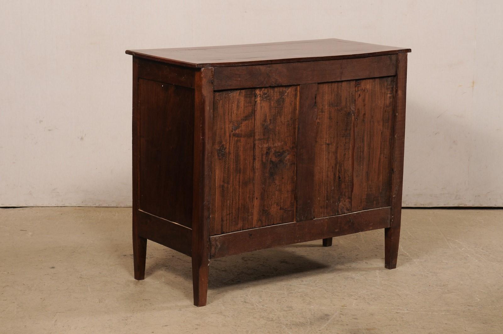 French 19th Century Walnut Commode with Three Drawers 6