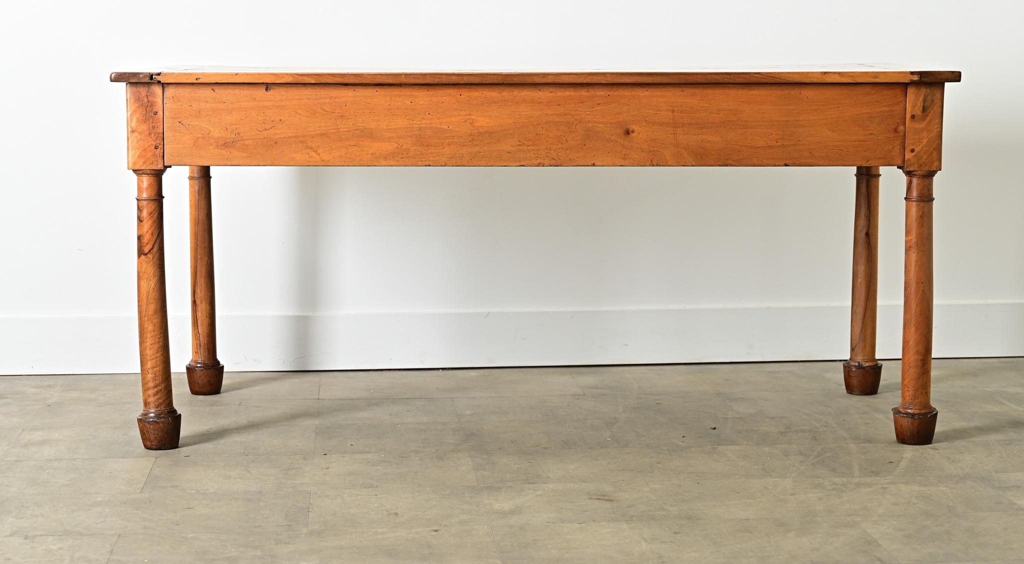 French 19th Century Walnut Desk 7