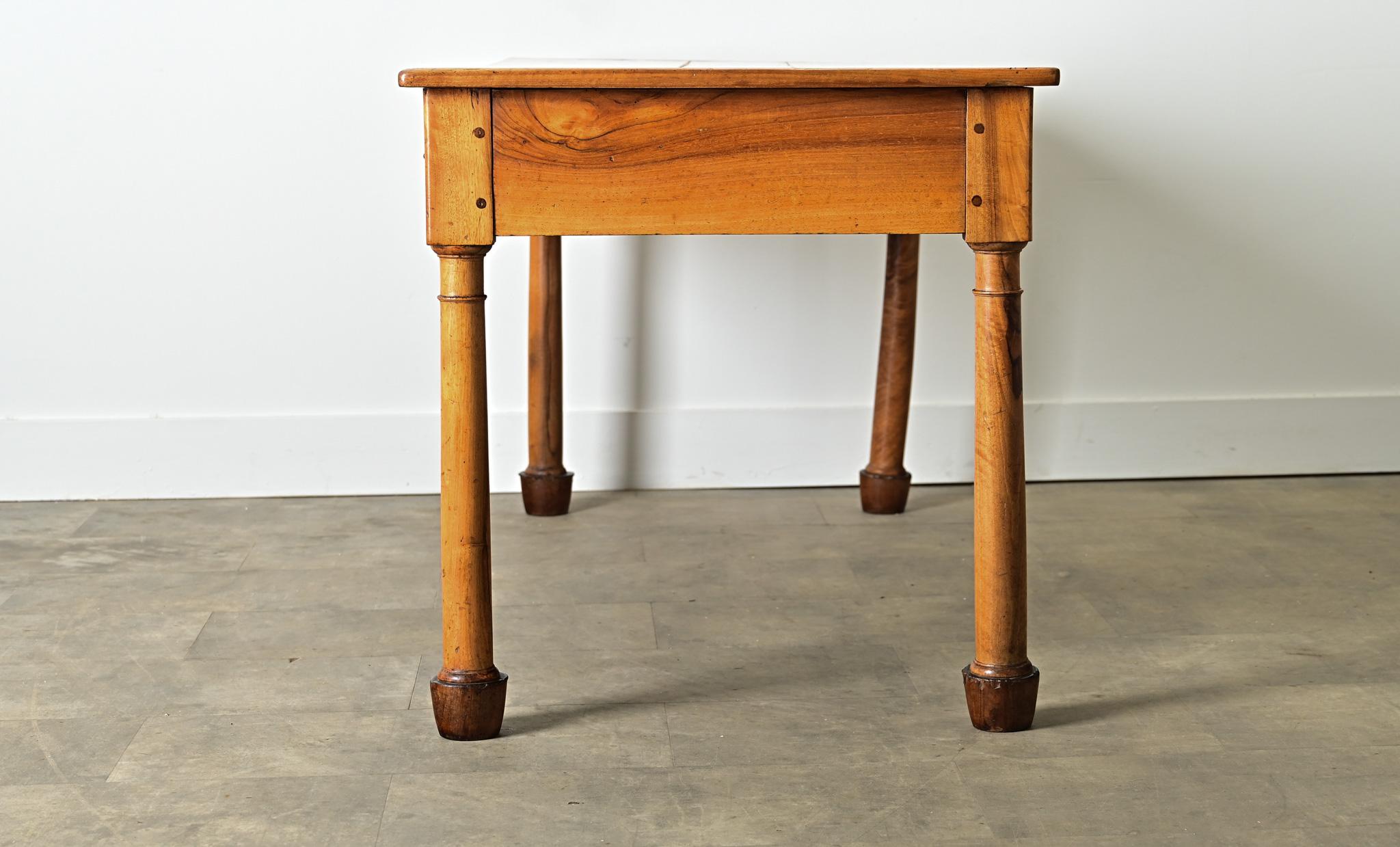 French 19th Century Walnut Desk 9