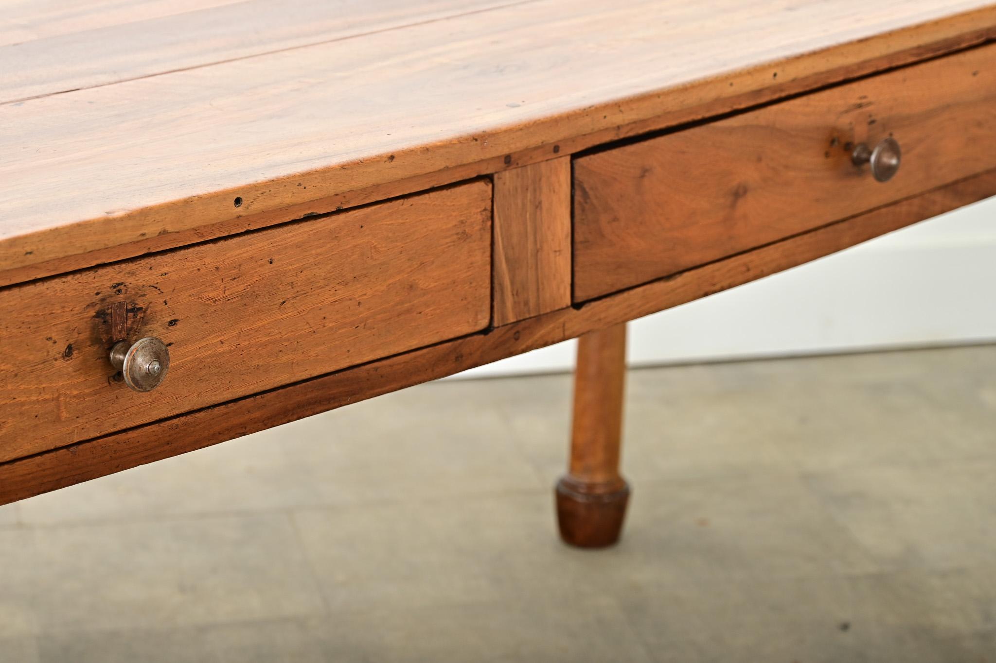 French 19th Century Walnut Desk 1