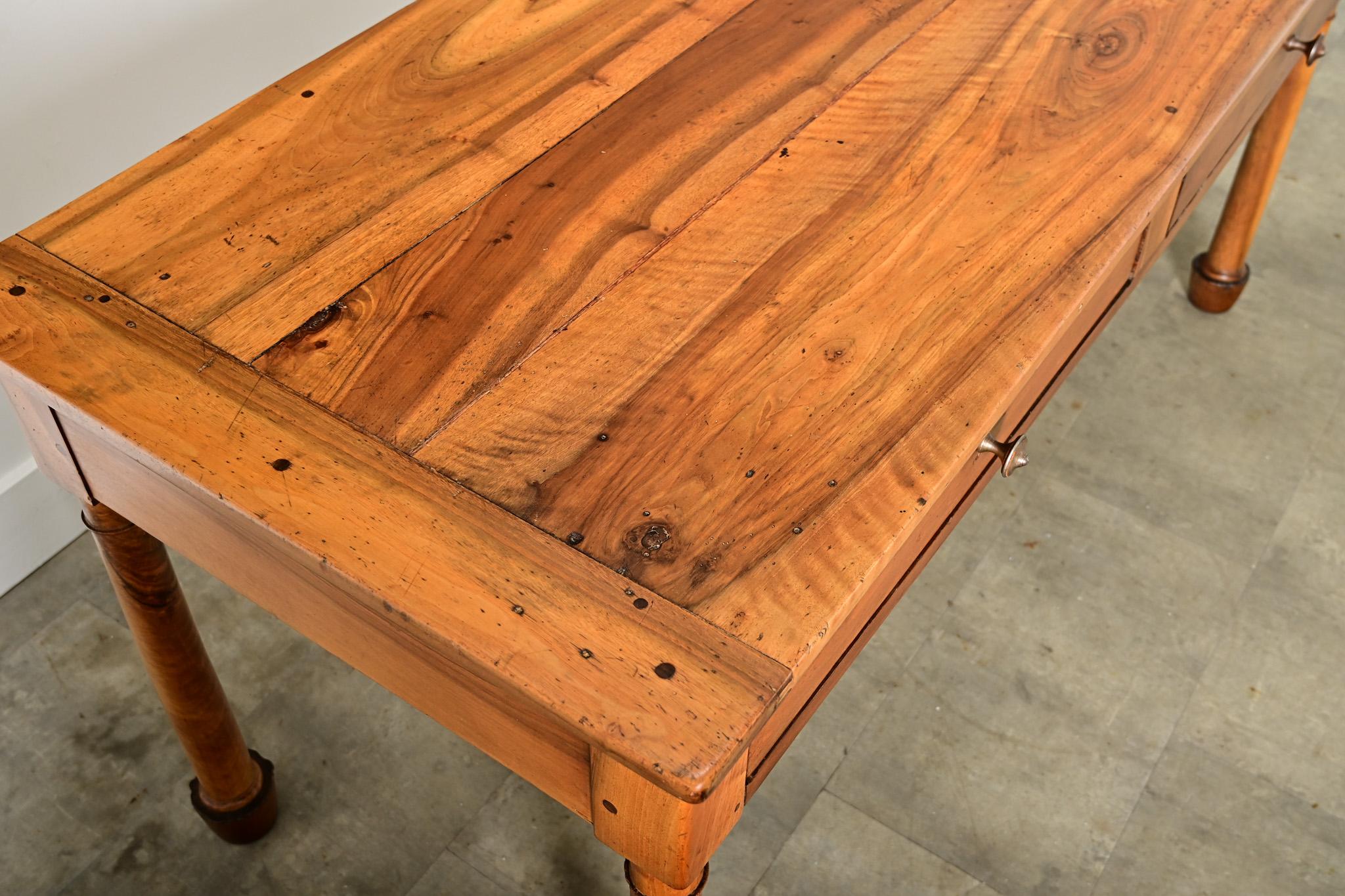 French 19th Century Walnut Desk 3