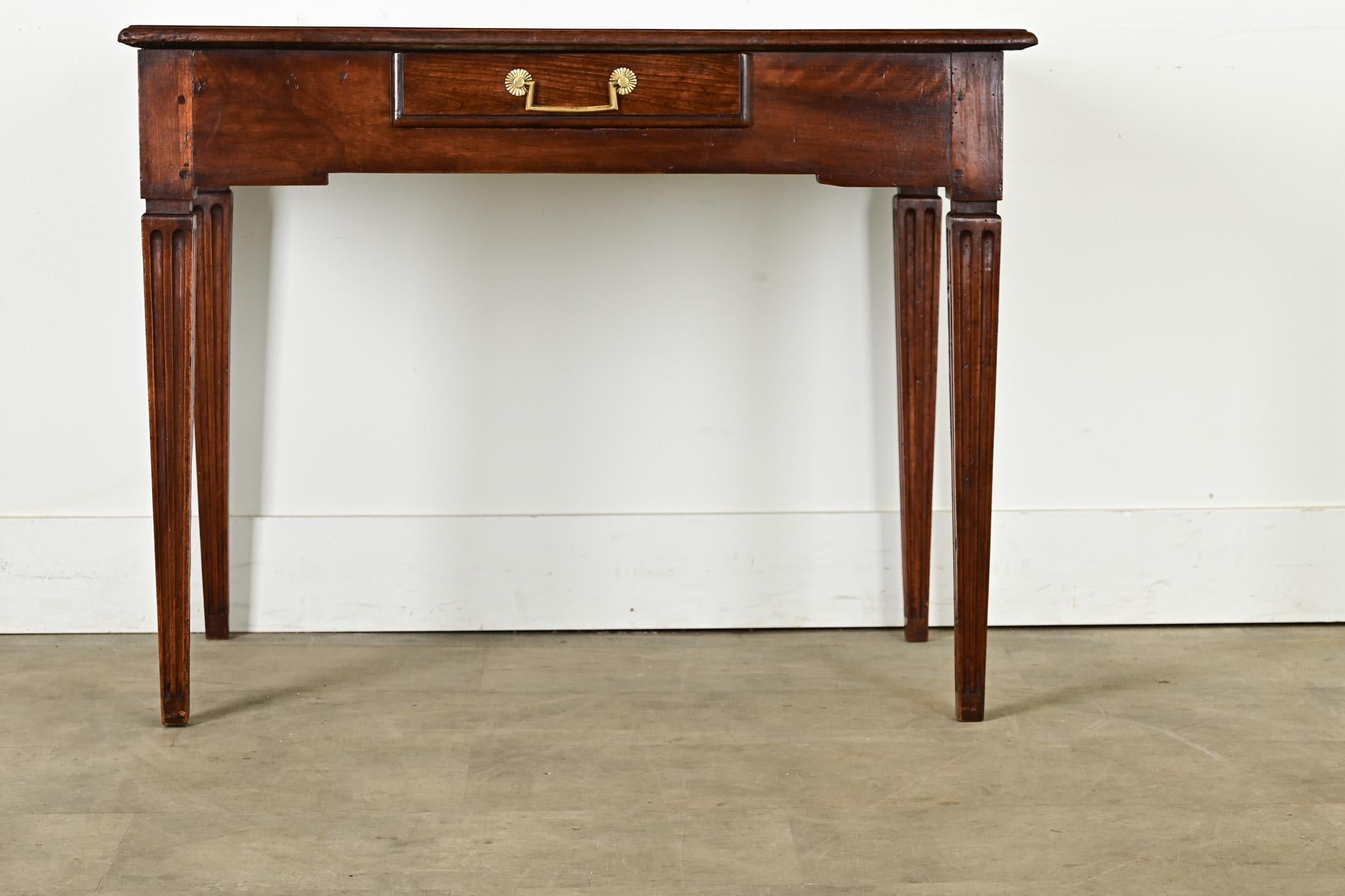 Other French 19th Century Walnut Desk-Side Table For Sale