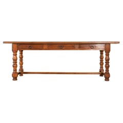 French 19th Century Walnut Desk  Writing Table