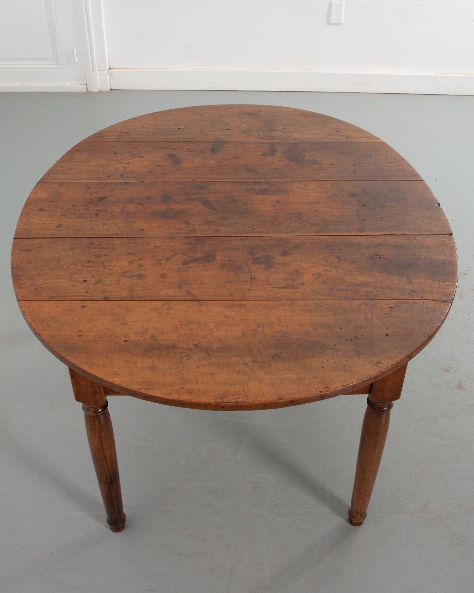 Patinated French 19th Century Walnut Dining Table