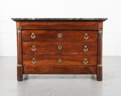 French 19th Century Walnut Empire Commode