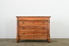 Commode impero francese in noce del XIX secolo