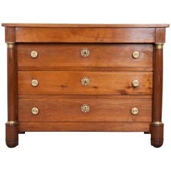 French 19th Century Walnut Empire Commode