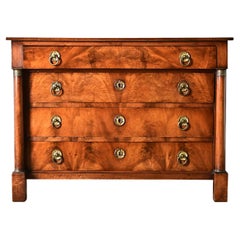 Cómoda Imperio Francesa de Nogal del Siglo XIX