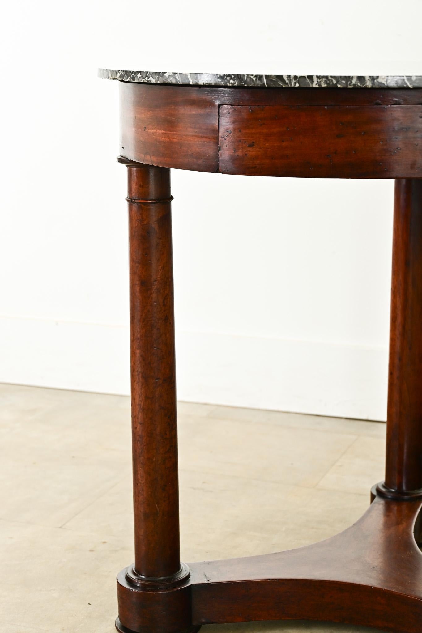 French 19th Century Walnut Empire Gueridon 2