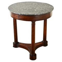 French 19th Century Walnut Empire Gueridon