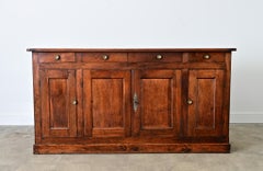 French 19th Century Walnut Enfilade on Plinth Base