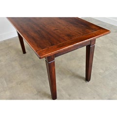 French 19th Century Walnut Farm Table