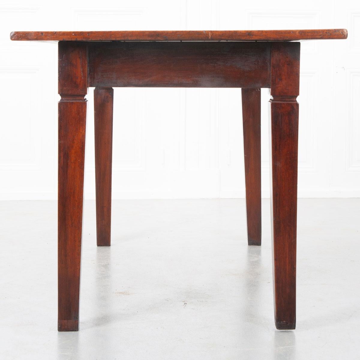 French 19th Century Walnut Farm Table 2