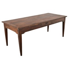 French 19th Century Walnut Farm Table