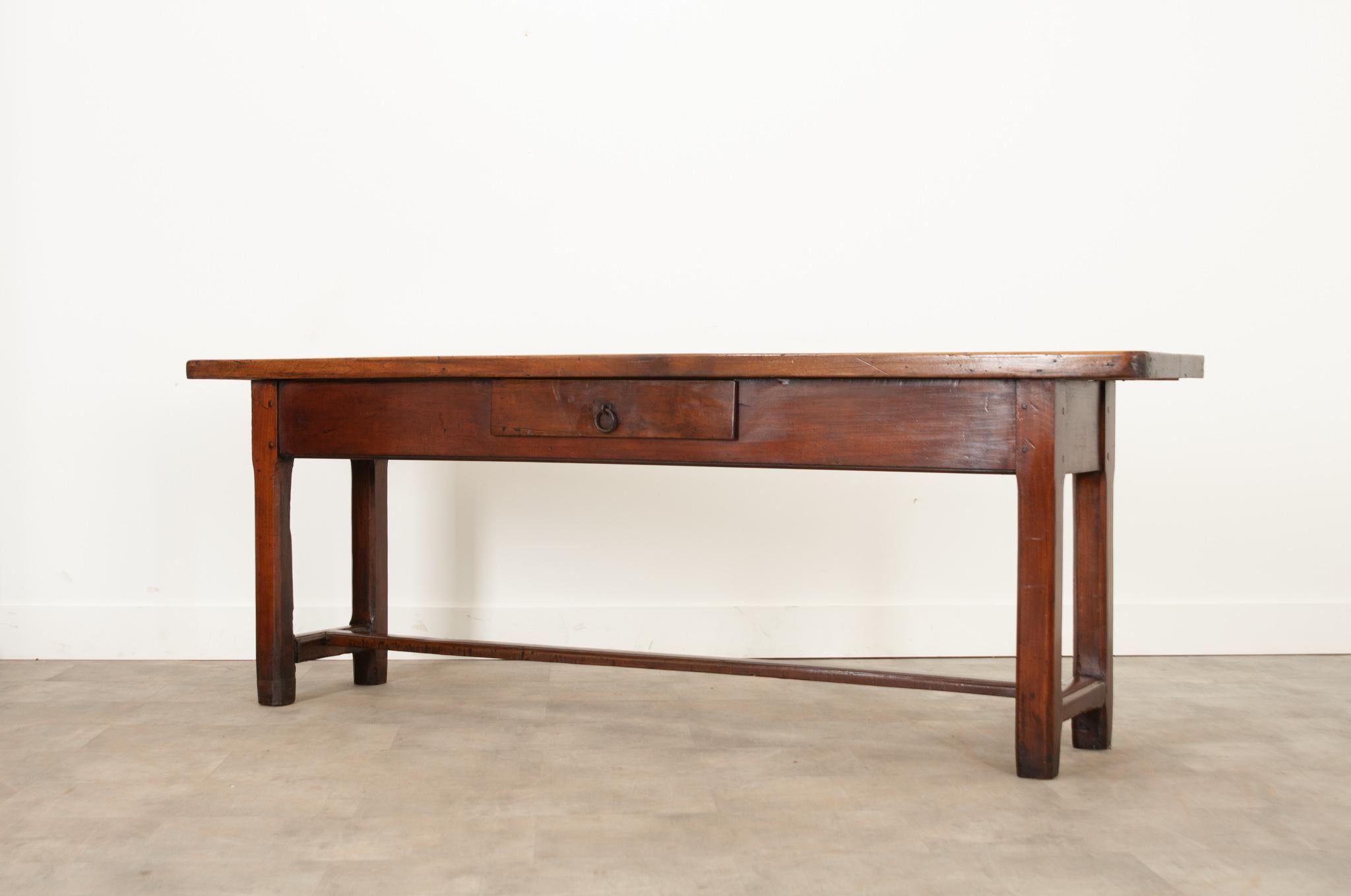 French 19th Century Walnut & Fruitwood Server 3