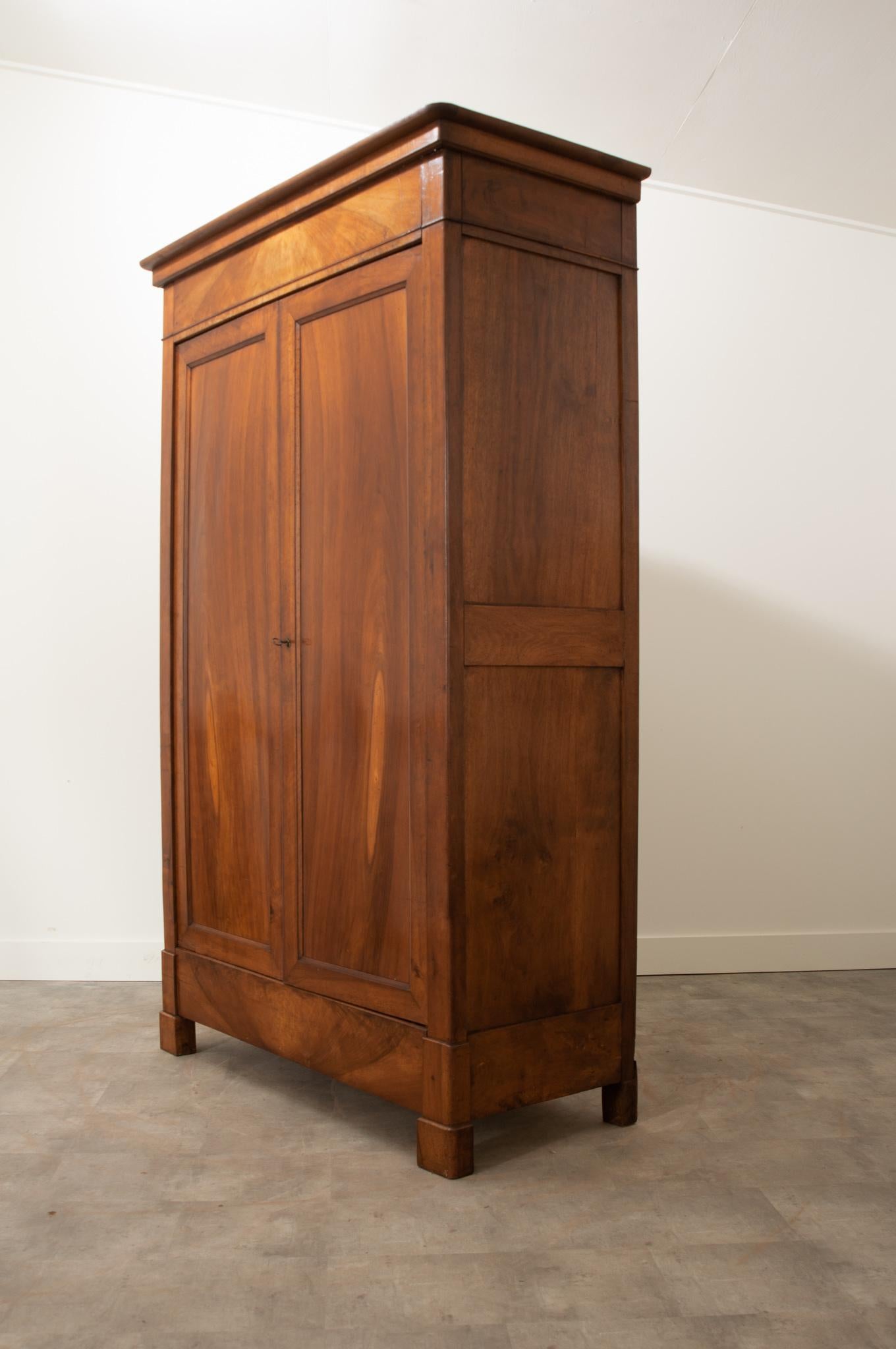French 19th Century Walnut Louis Philippe Armoire 1