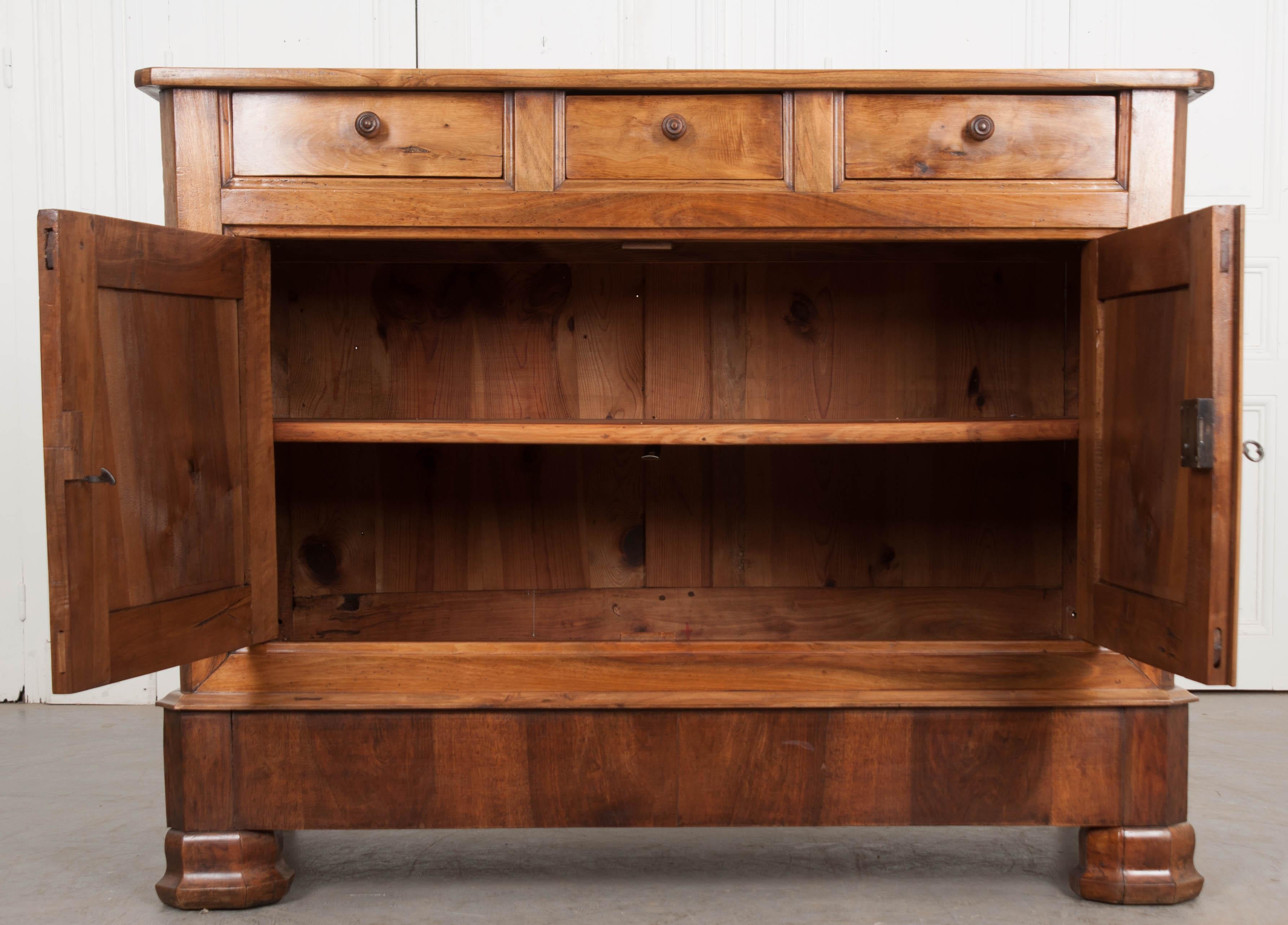 French 19th Century Walnut Louis Philippe Buffet 2