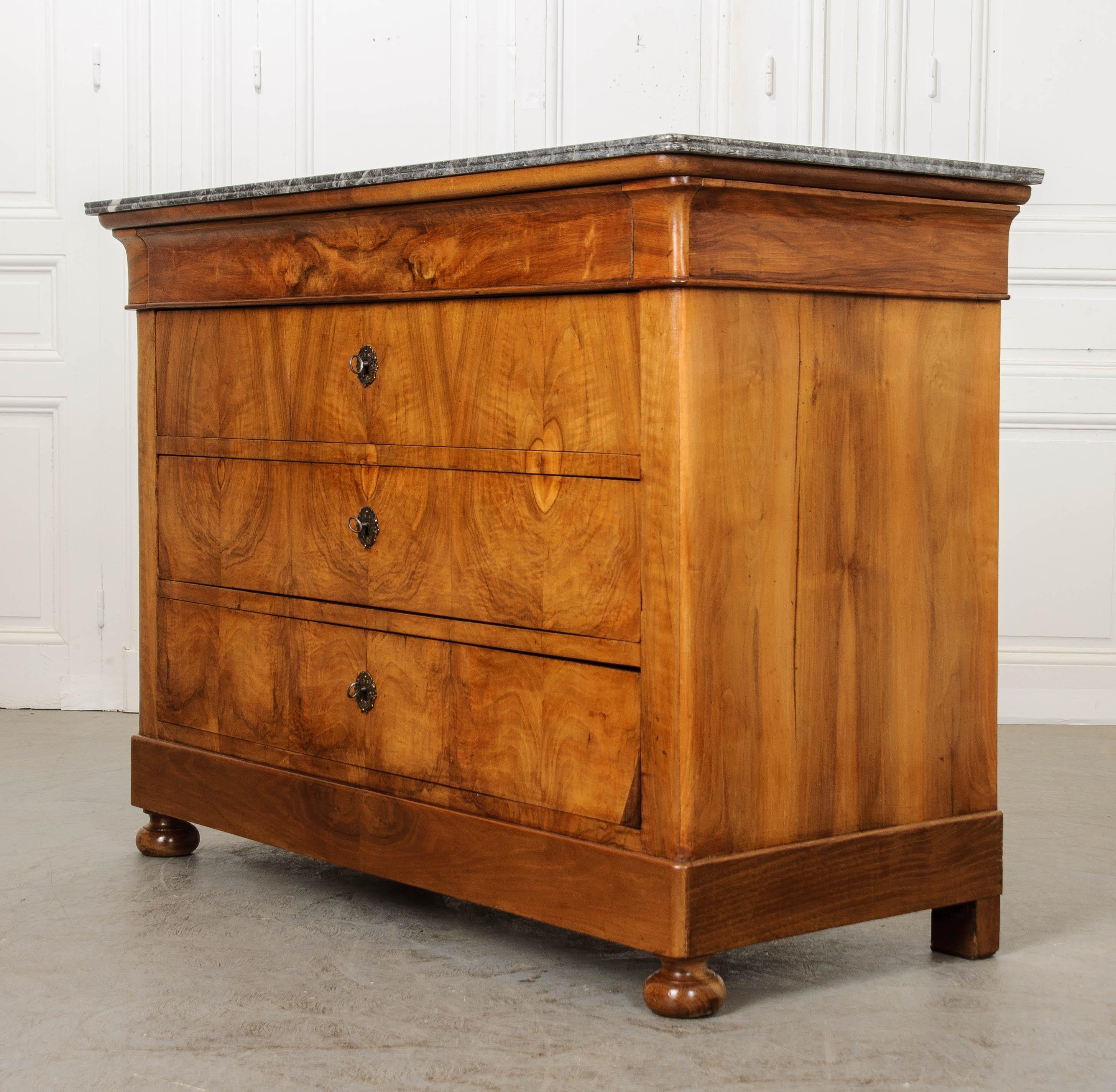 French 19th Century Walnut Louis Philippe Commode 4