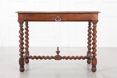 French 19th Century Walnut Louis XIII-Style Writing Table