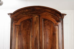 French 19th Century Walnut Louis XV Style Armoire