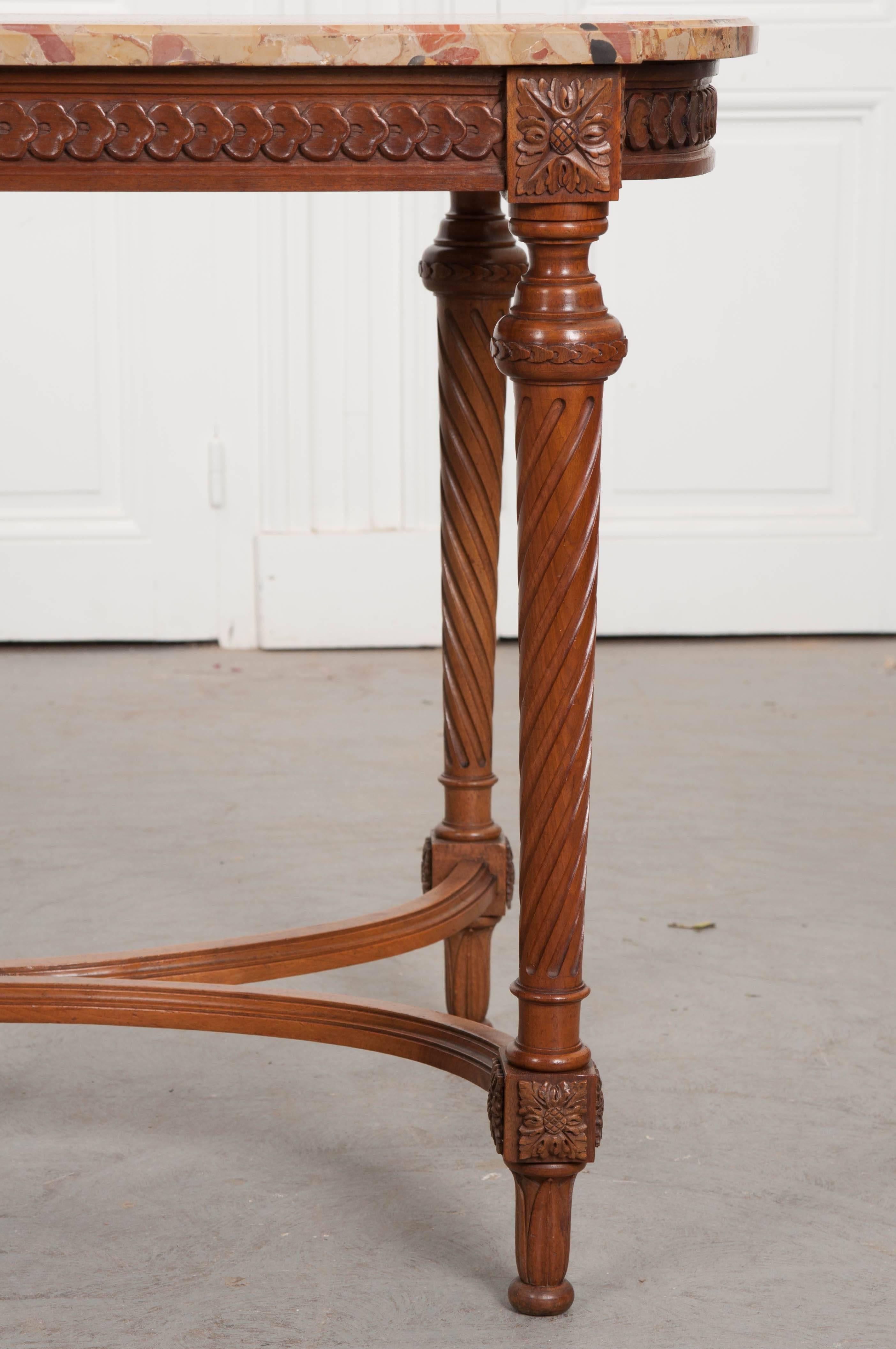 French 19th Century Walnut Louis XVI Centre Table 2