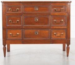 French 19th Century Walnut Louis XVI-Style Commode
