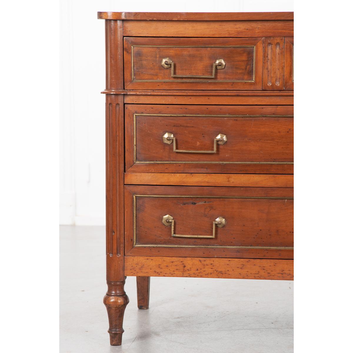 French 19th Century Walnut Louis XVI Style Commode 3