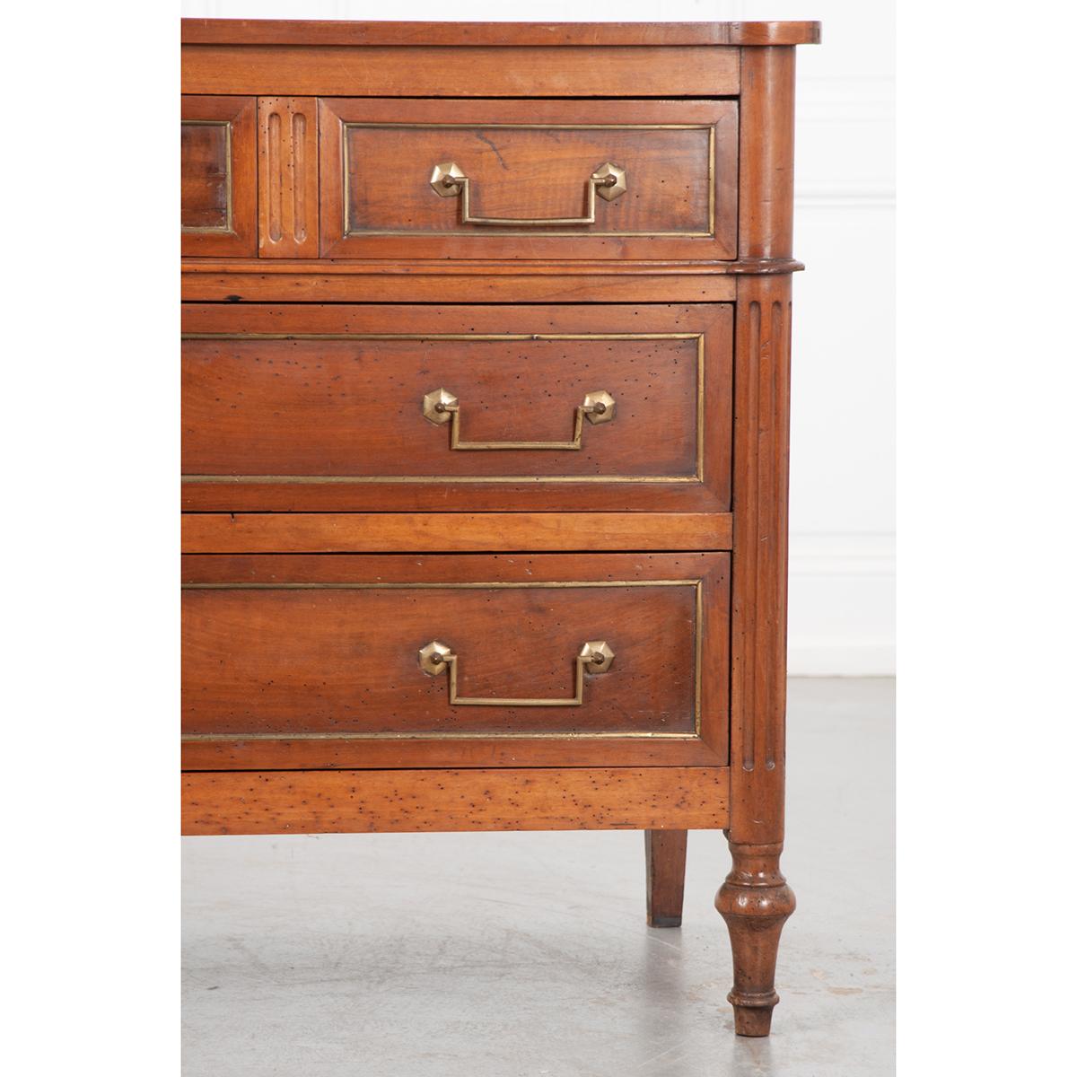 French 19th Century Walnut Louis XVI Style Commode 4