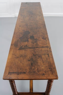 French 19th Century Walnut and Oak Farmhouse Table