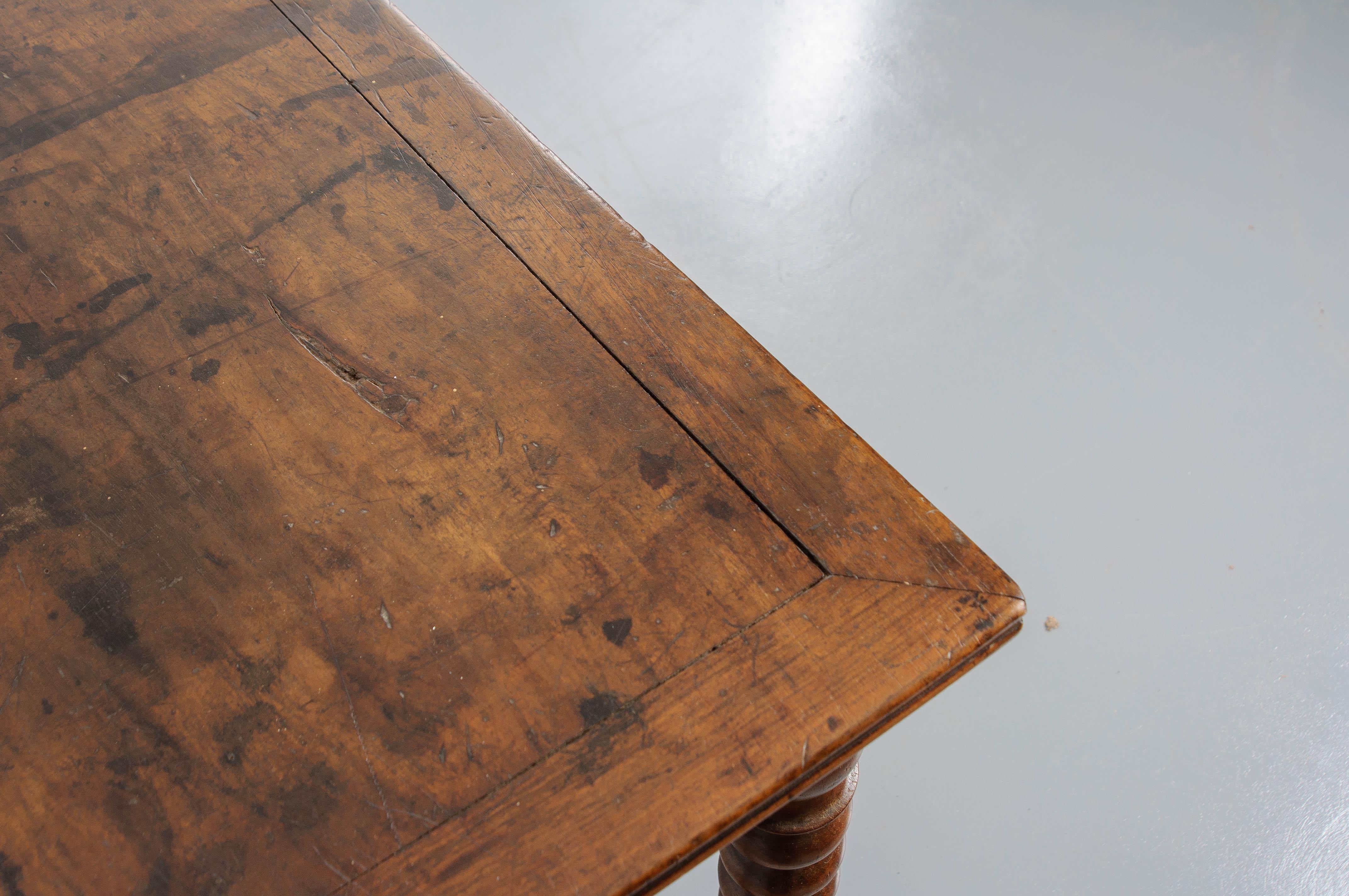 Other French 19th Century Walnut and Oak Farmhouse Table