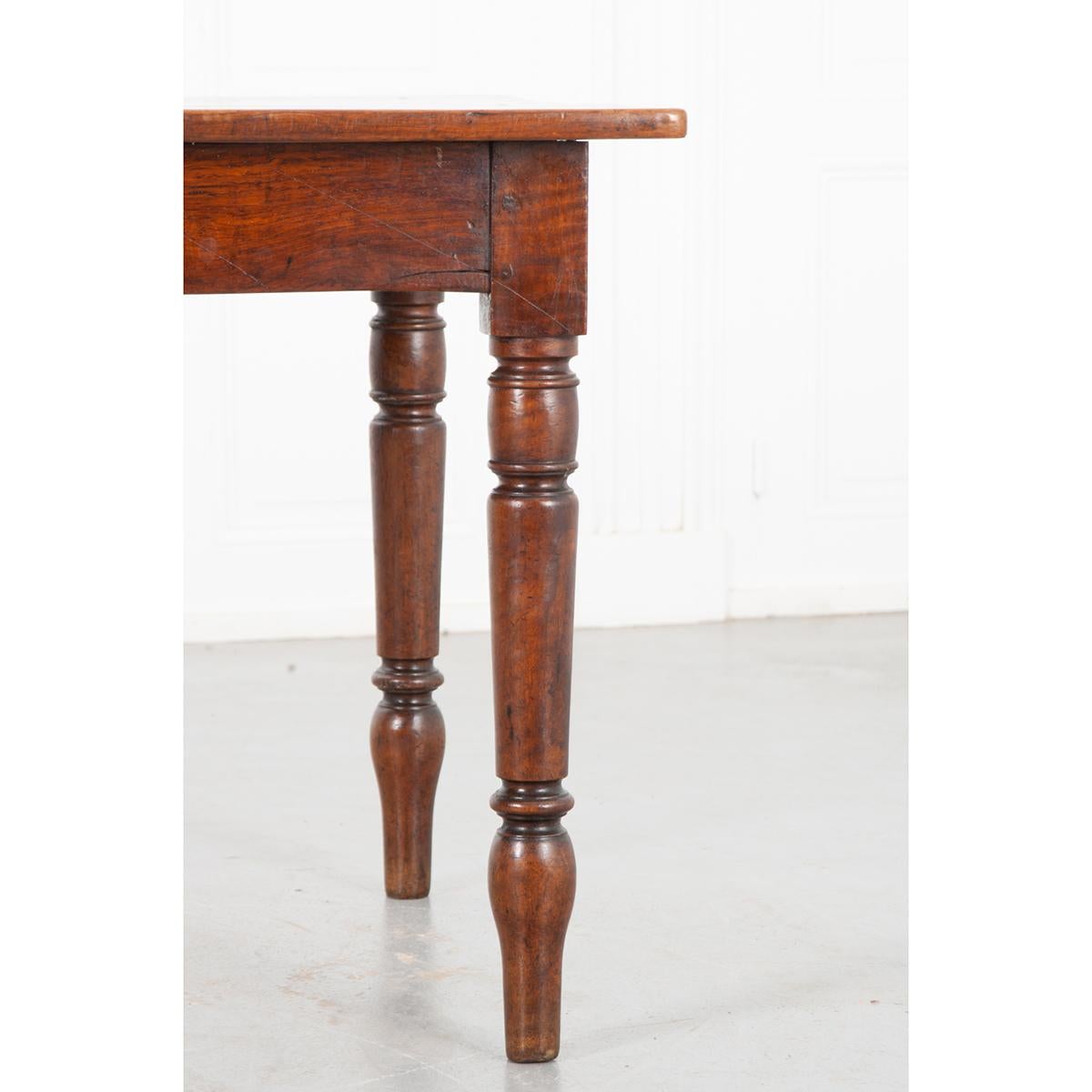 French 19th Century Walnut/Oak Table In Good Condition For Sale In Baton Rouge, LA