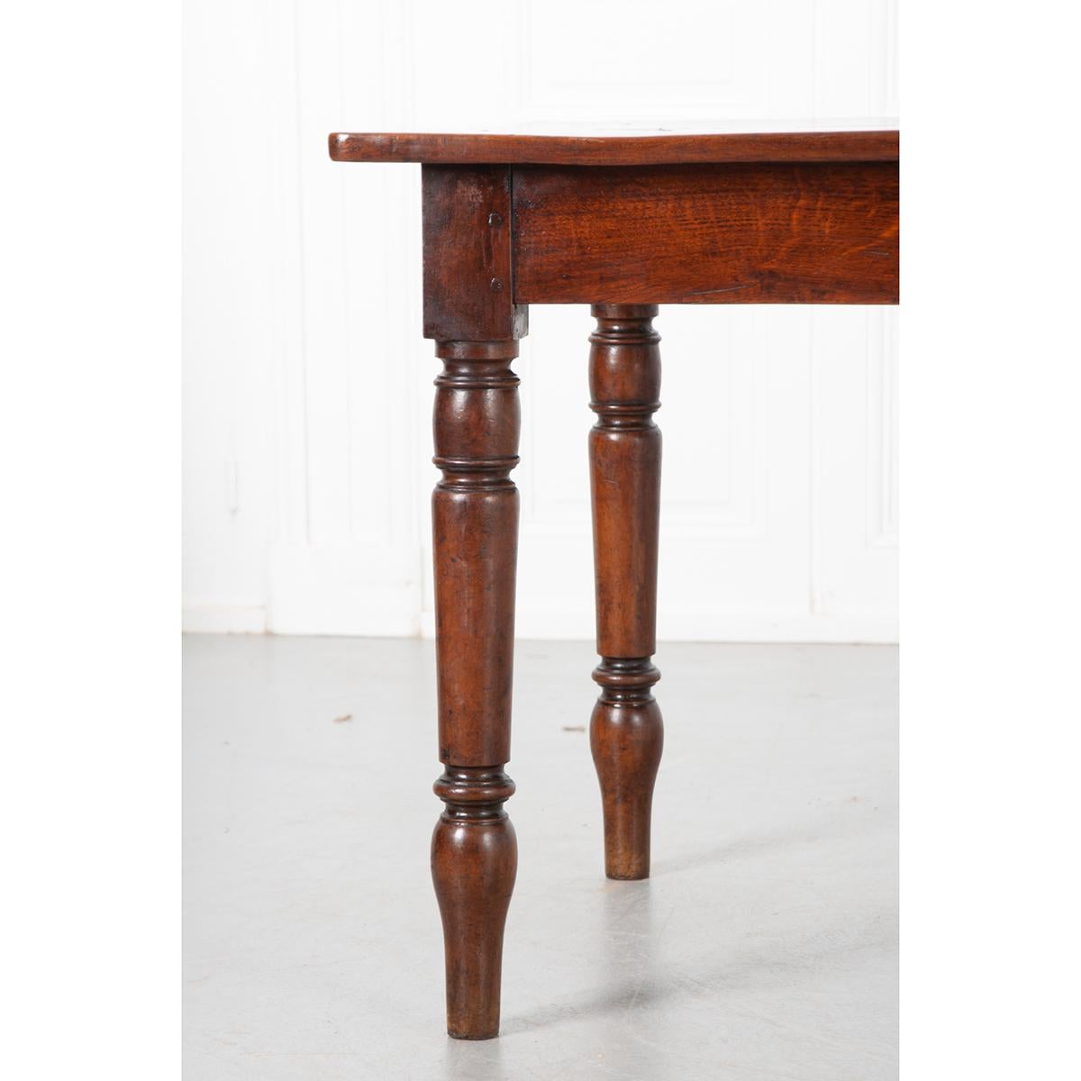 French 19th Century Walnut/Oak Table For Sale 1