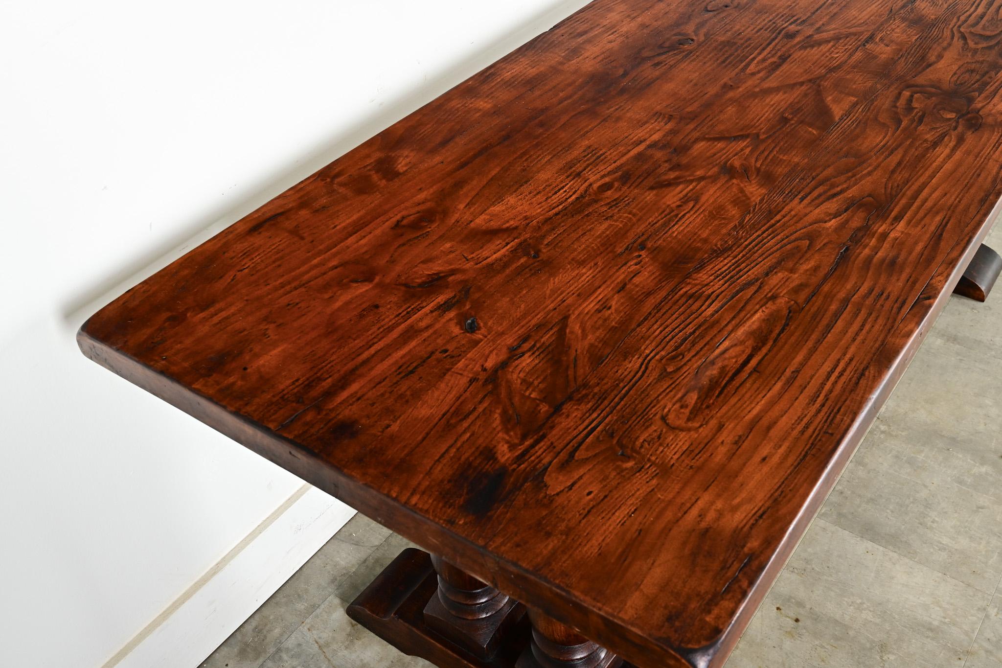 Mesa caballete francesa del siglo XIX de nogal y roble Francés en venta