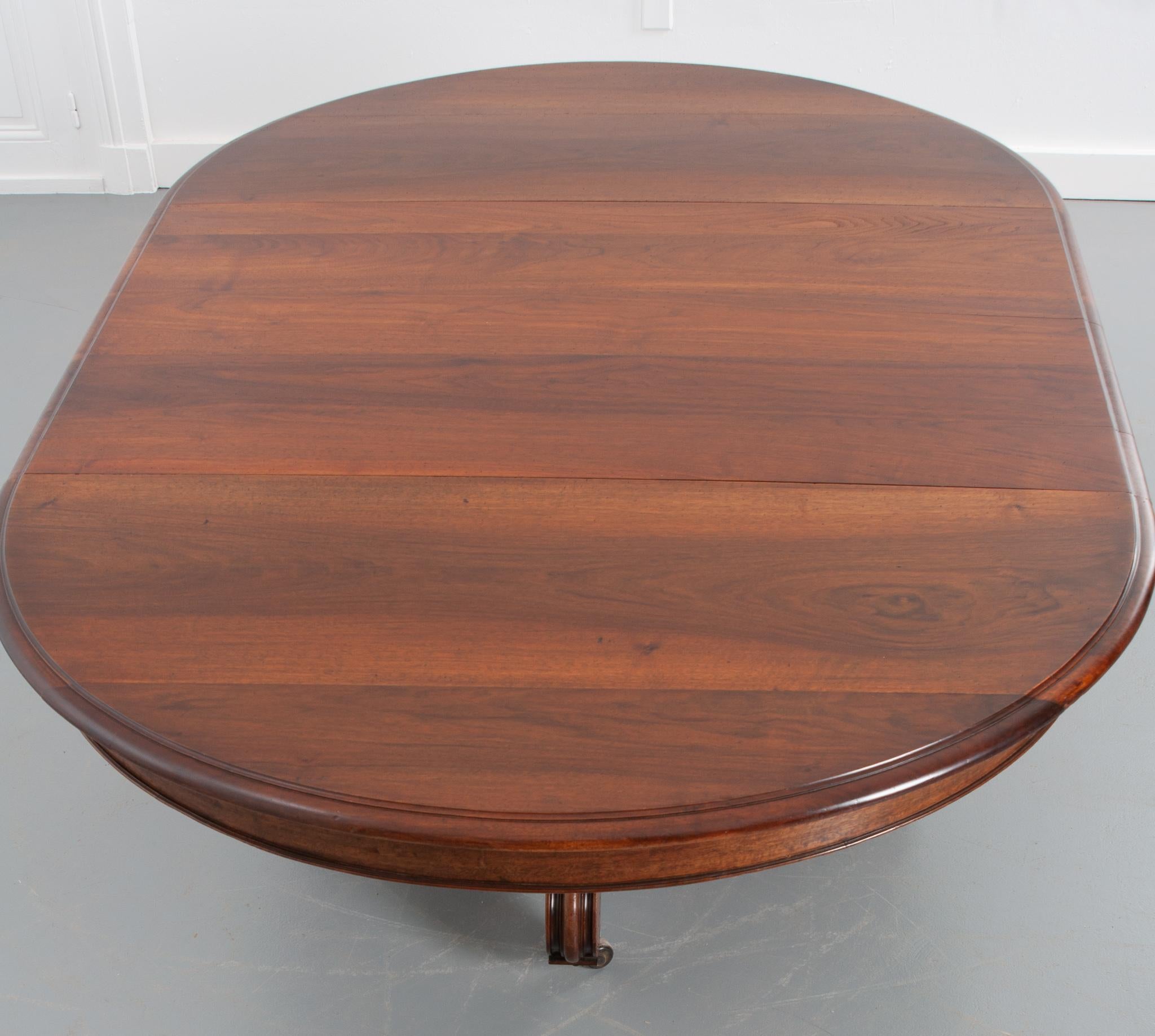 Other French 19th Century Walnut Oval Extension Table