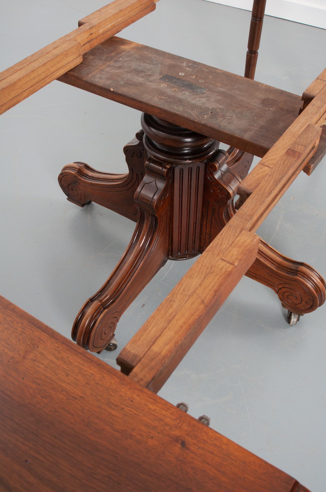 French 19th Century Walnut Oval Extension Table 2