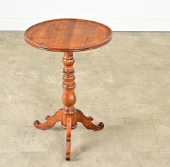 French 19th Century Walnut Pedestal Gueridon Table