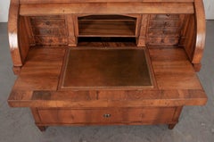 French 19th Century Walnut Roll Top Desk