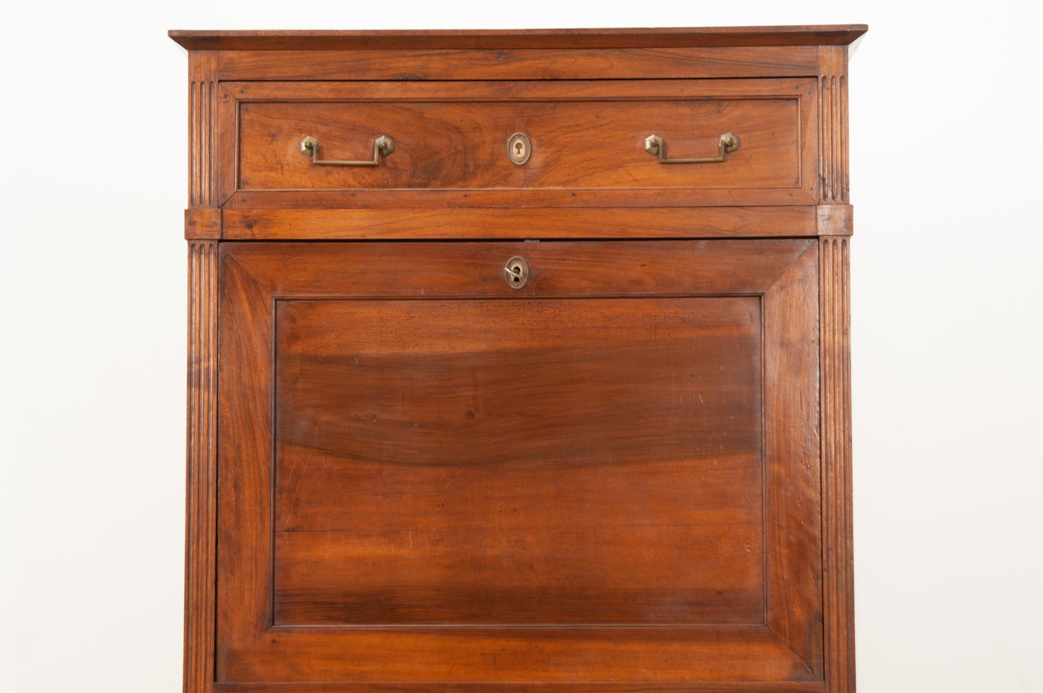 Other French 19th Century Walnut Secretaire a Abattant