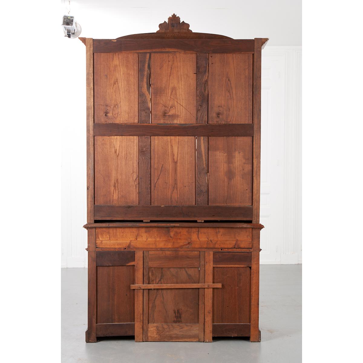 French 19th Century Walnut Secretary/Bookcase 12