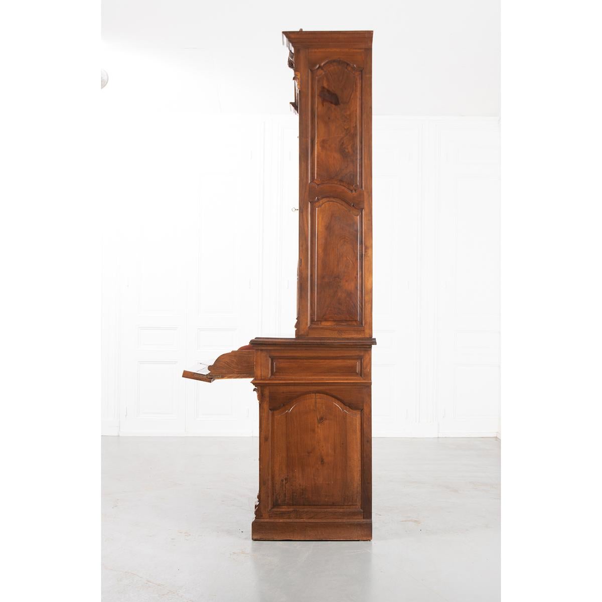 Other French 19th Century Walnut Secretary/Bookcase