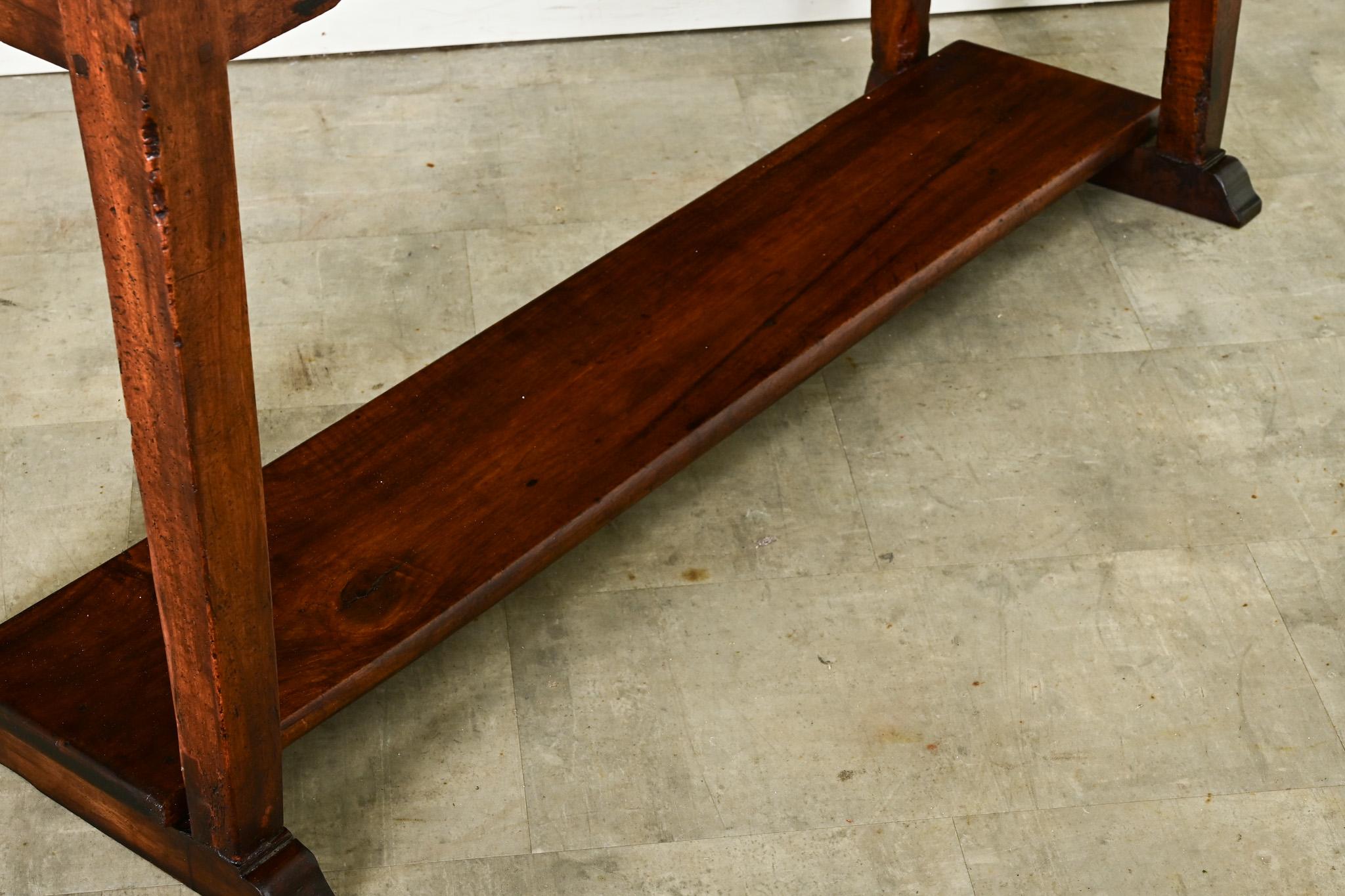 French 19th Century Walnut Server 7