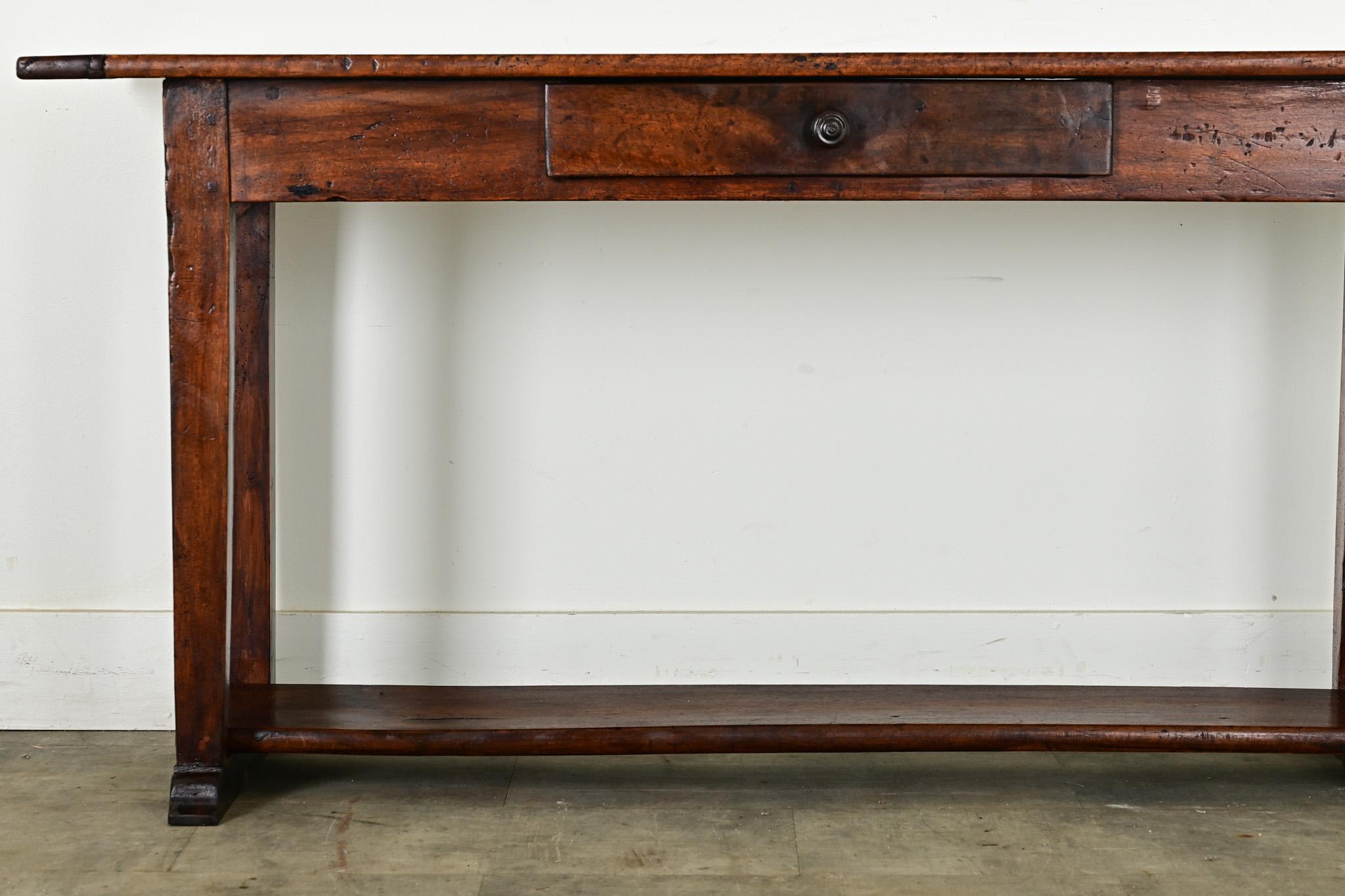 French 19th Century Walnut Server 1