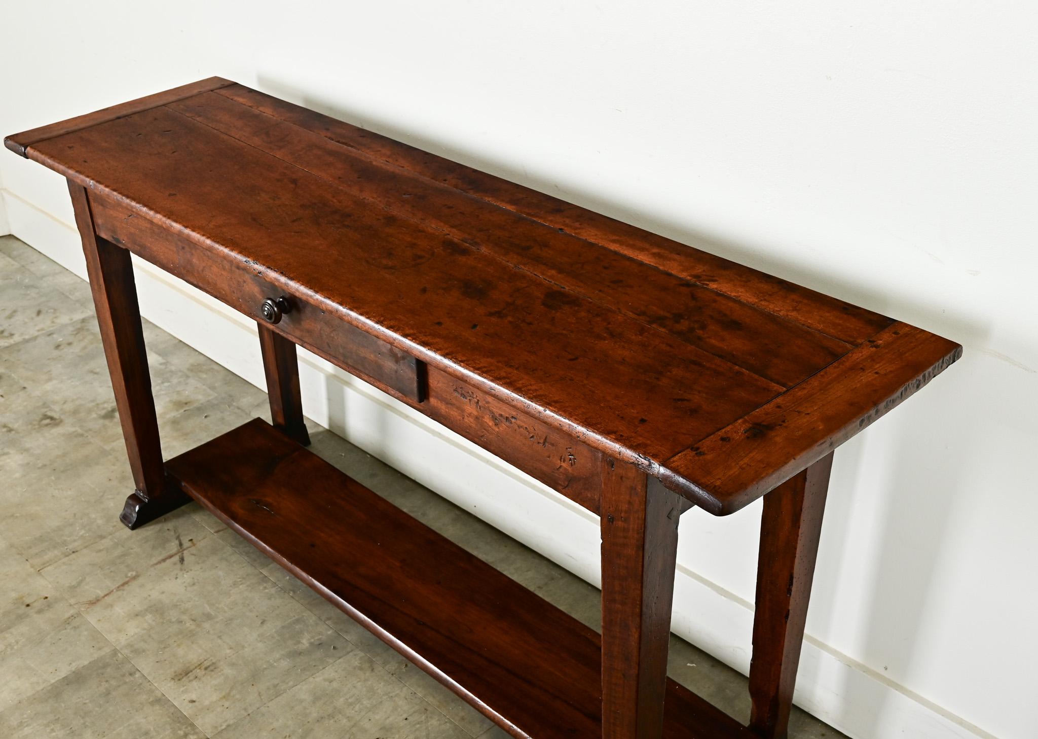 French 19th Century Walnut Server 3