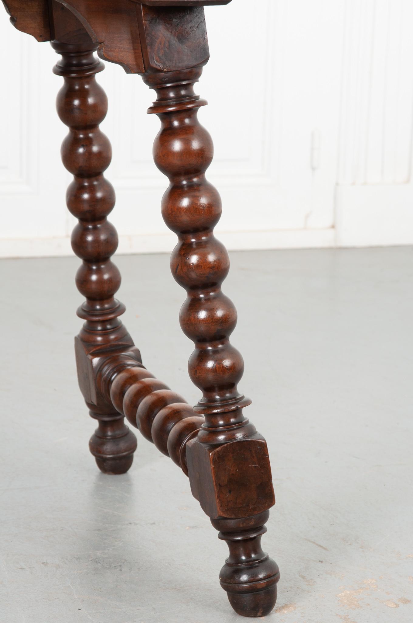 Carved French 19th Century Walnut Table