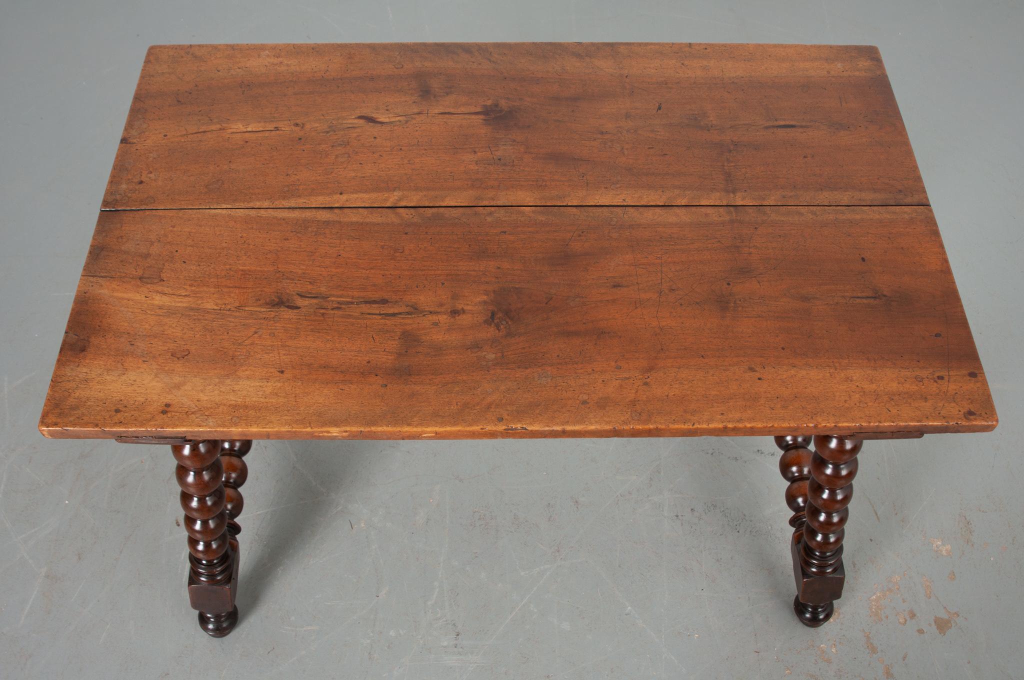 French 19th Century Walnut Table 1