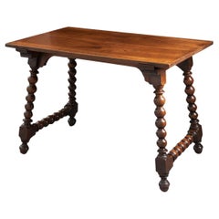 Antique French 19th Century Walnut Table
