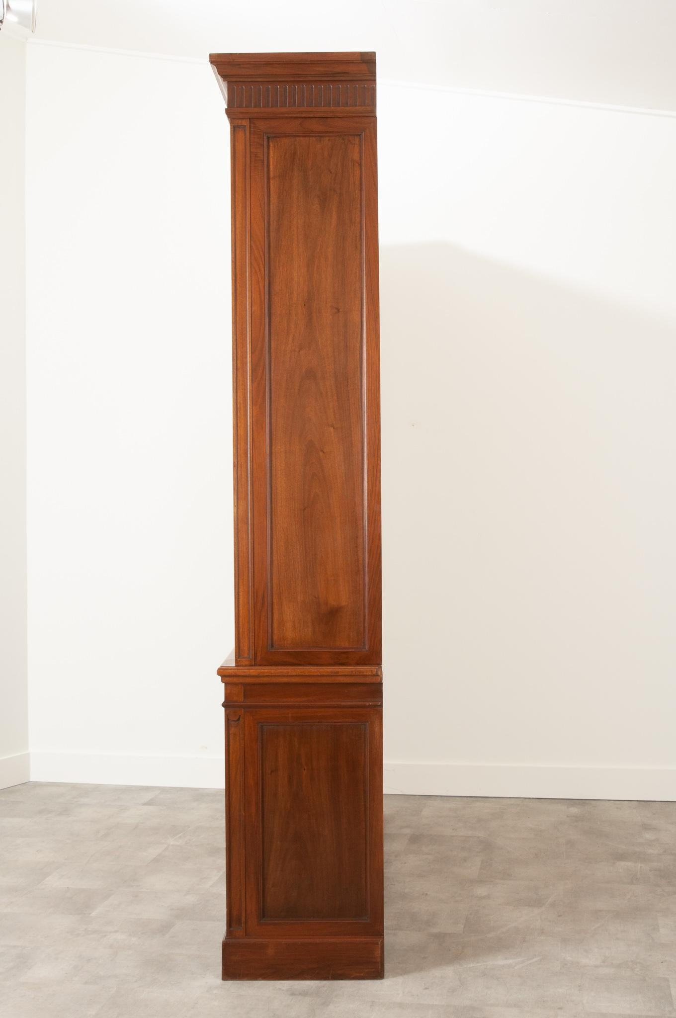French 19th Century Walnut Three Door Bibliotheque 10